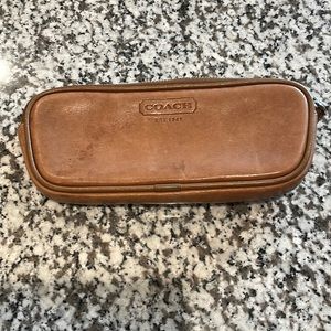 Coach leather glasses case
